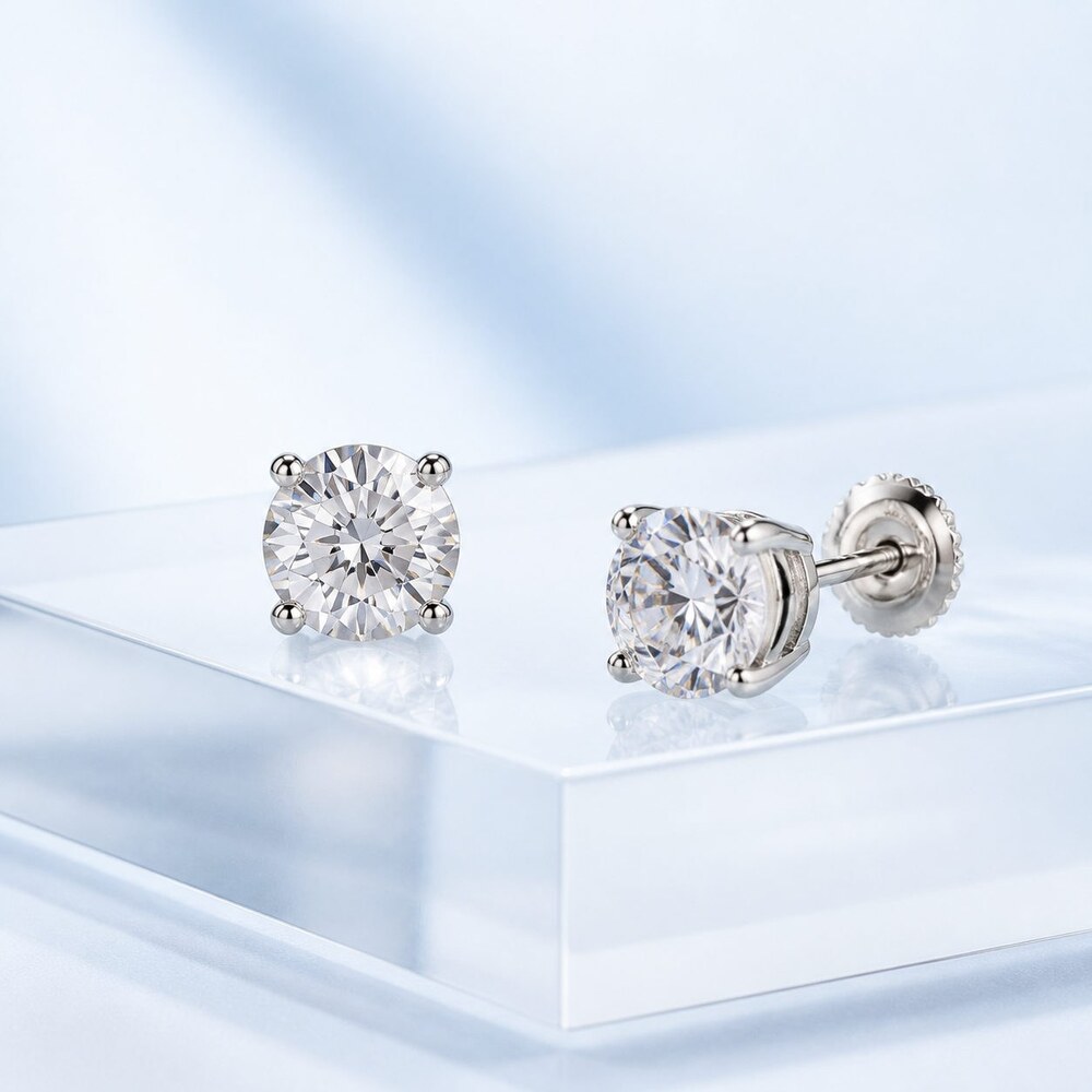 TIFFANY&CO Timeless Earrings Style 1 | New with Box - Picture 7 of 9
